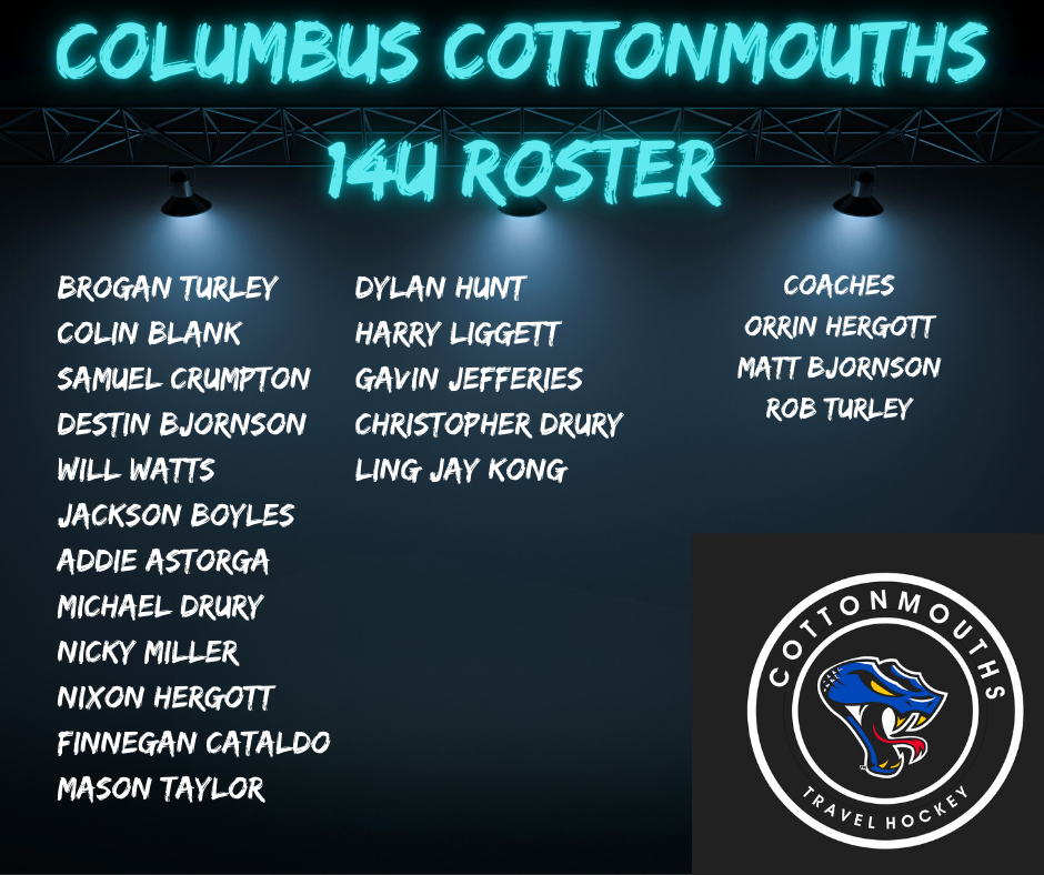 Columbus Cottonmouths 14U Roster 24-25